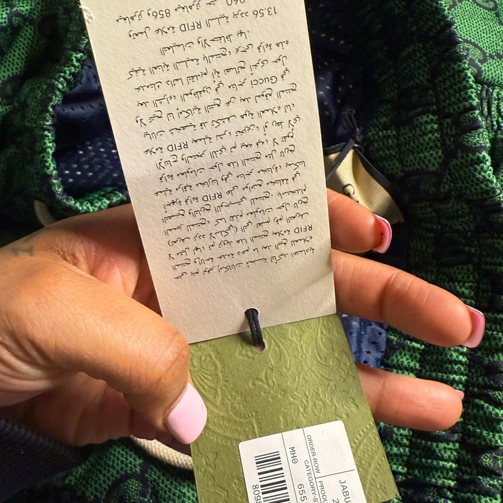 GUCCI - Webbing-Trimmed Monogrammed Tech-Jersey Track Pants - Green 2X - Picture 8 of 13